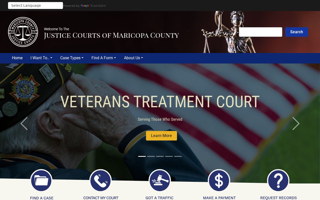 Surprise resident lookup through Maricopa County Justice Courts