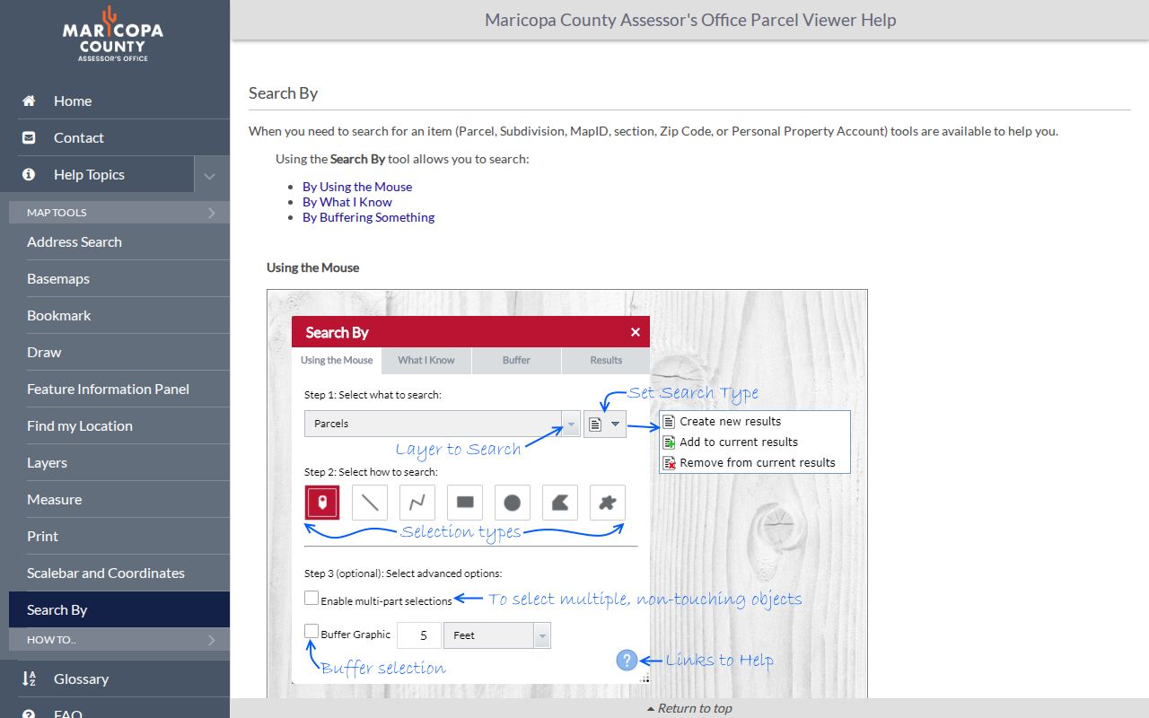 Surprise ZIP code directory Parcel Viewer ZIP search help